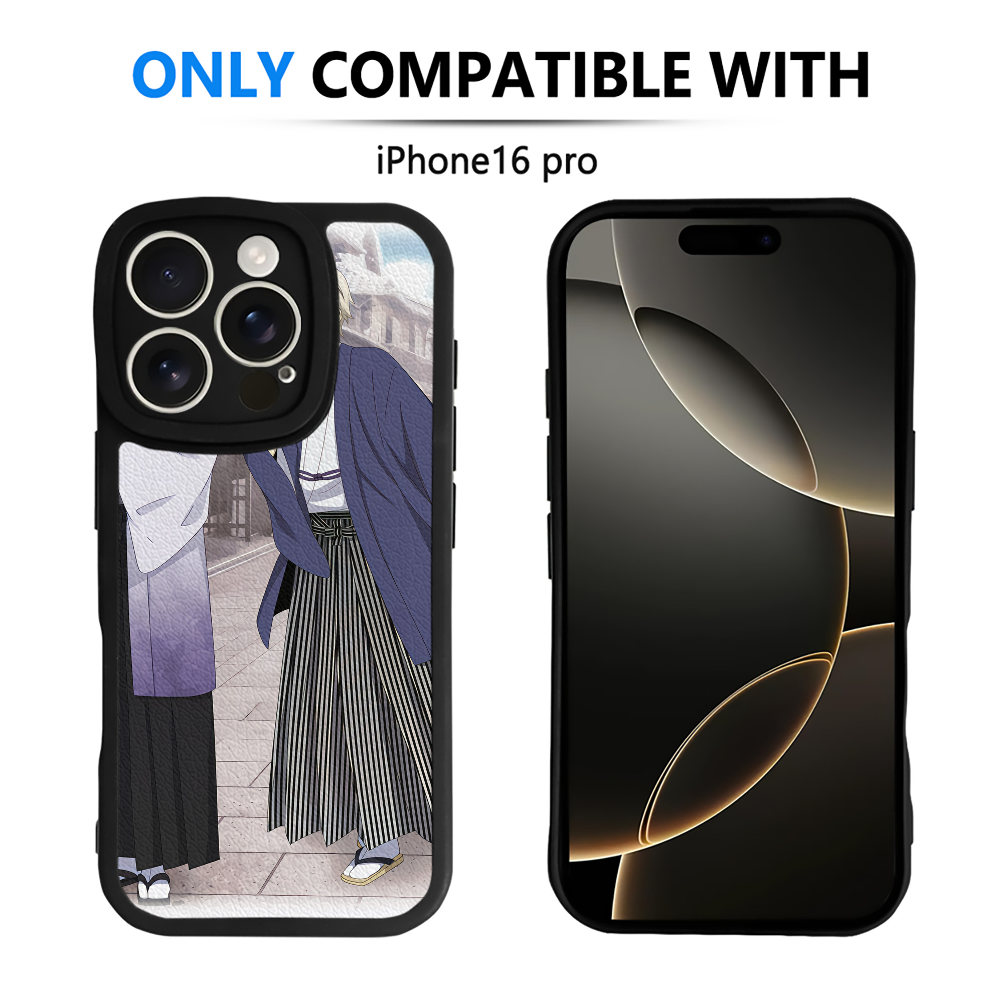 （画像用） 文豪ストレイドッグス Bungo Stray Dogs 【iPhone 16シリーズ対応】シリコンスマホケース（レザー調） 材質：シリコン